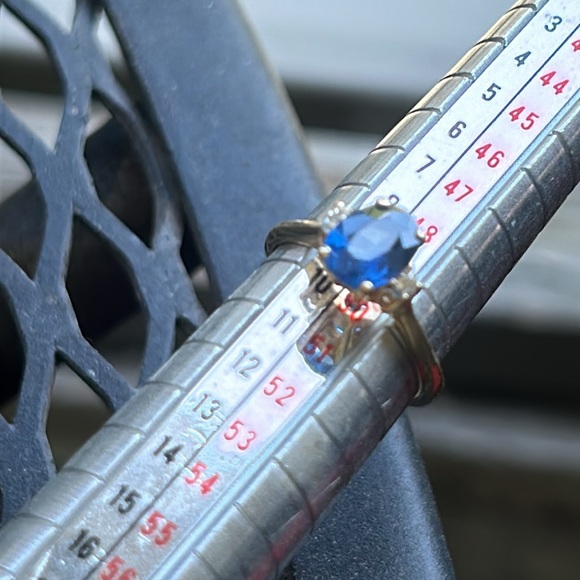 Genuine Sapphire ring. Blue color - Picture 6 of 9